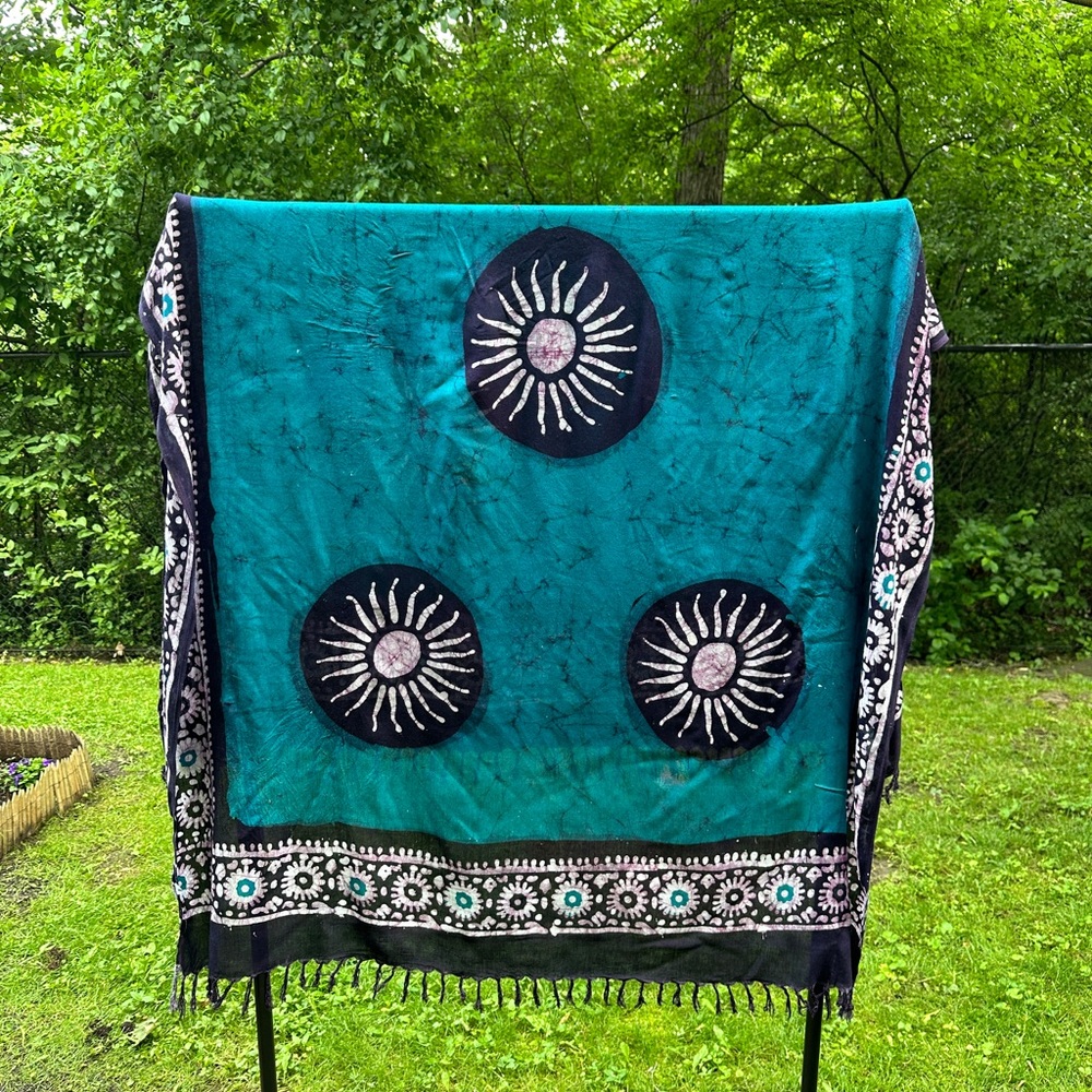 Tie Dye Beach Coverup/Blanket/Sarong